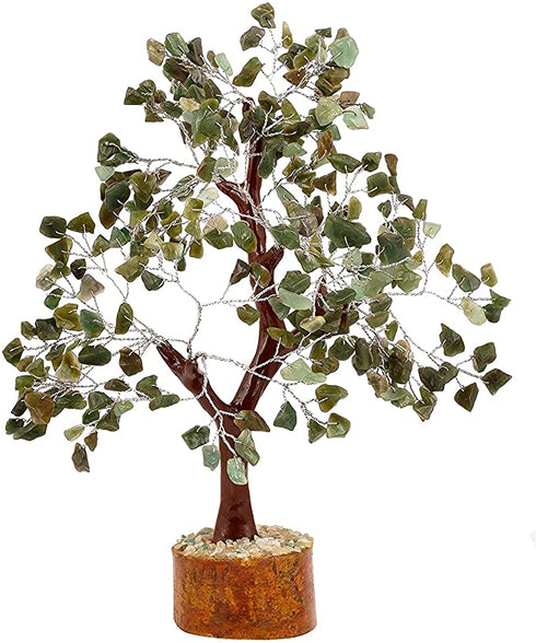 Pushkar Natural Green Aventurine Gemstone Tree